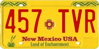 NM license plate 457TVR