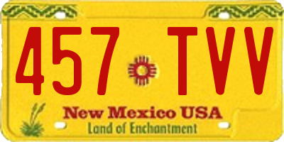 NM license plate 457TVV