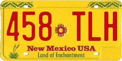 NM license plate 458TLH