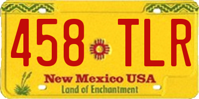 NM license plate 458TLR