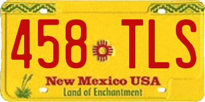 NM license plate 458TLS