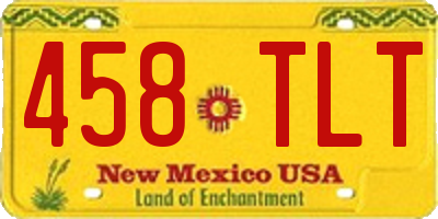 NM license plate 458TLT