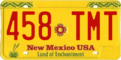 NM license plate 458TMT