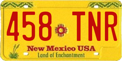 NM license plate 458TNR