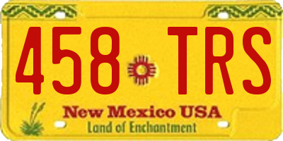 NM license plate 458TRS