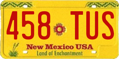 NM license plate 458TUS