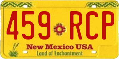 NM license plate 459RCP