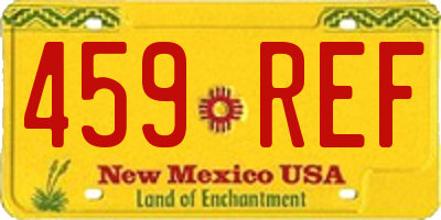 NM license plate 459REF
