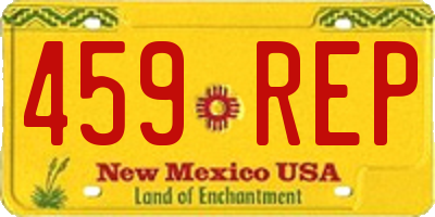 NM license plate 459REP