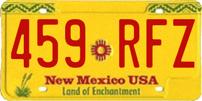 NM license plate 459RFZ