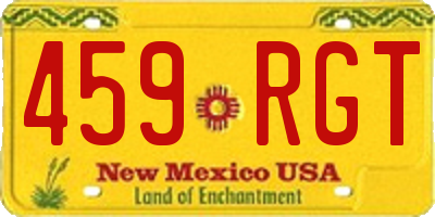 NM license plate 459RGT