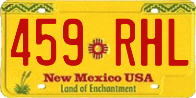 NM license plate 459RHL