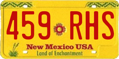 NM license plate 459RHS