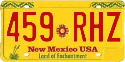 NM license plate 459RHZ