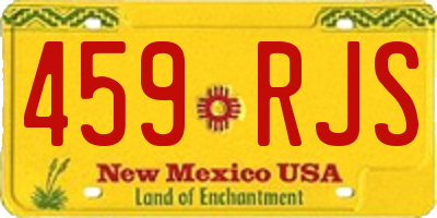 NM license plate 459RJS