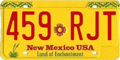 NM license plate 459RJT