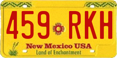 NM license plate 459RKH