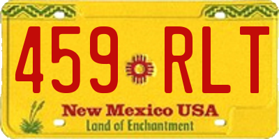 NM license plate 459RLT
