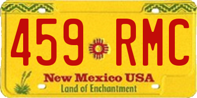 NM license plate 459RMC