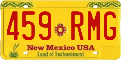 NM license plate 459RMG