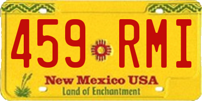 NM license plate 459RMI