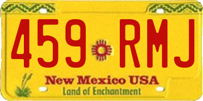 NM license plate 459RMJ