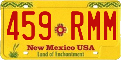 NM license plate 459RMM