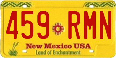 NM license plate 459RMN