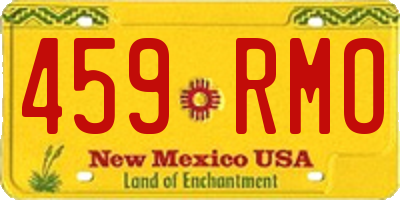 NM license plate 459RMO