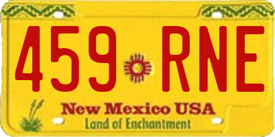 NM license plate 459RNE