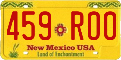 NM license plate 459ROO