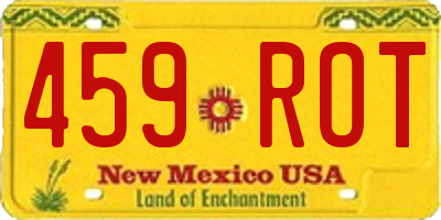 NM license plate 459ROT