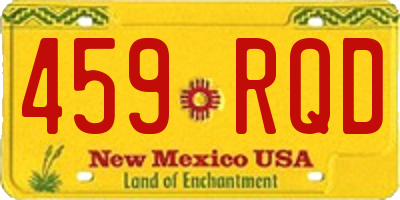 NM license plate 459RQD