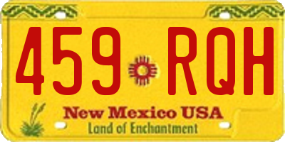 NM license plate 459RQH