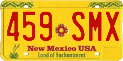 NM license plate 459SMX