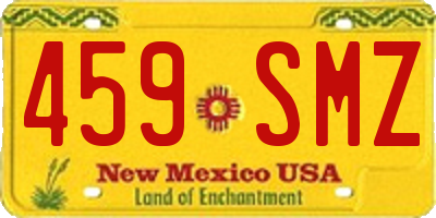 NM license plate 459SMZ