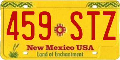 NM license plate 459STZ