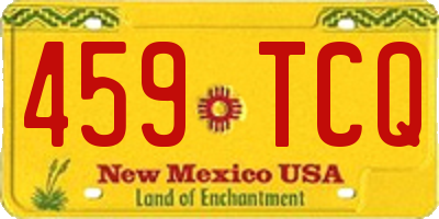NM license plate 459TCQ