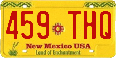 NM license plate 459THQ