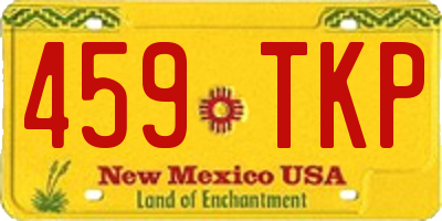 NM license plate 459TKP
