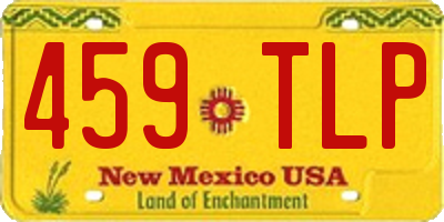NM license plate 459TLP