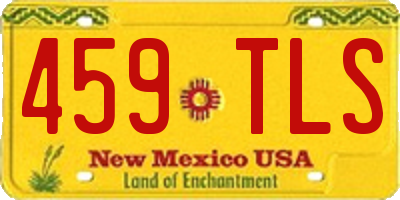 NM license plate 459TLS