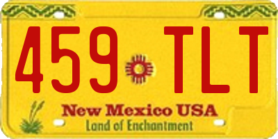 NM license plate 459TLT