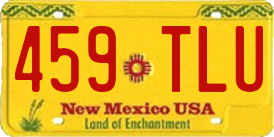 NM license plate 459TLU