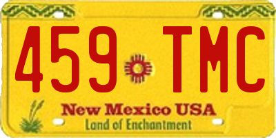 NM license plate 459TMC