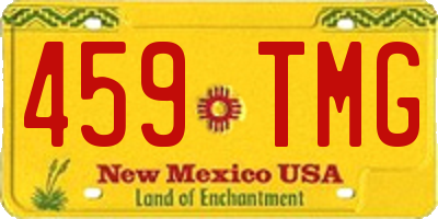 NM license plate 459TMG