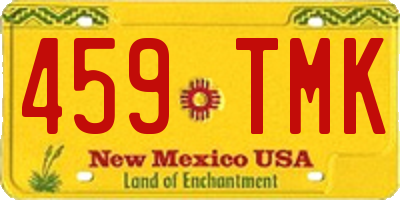NM license plate 459TMK