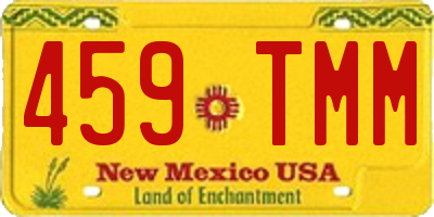 NM license plate 459TMM