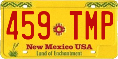 NM license plate 459TMP