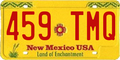 NM license plate 459TMQ